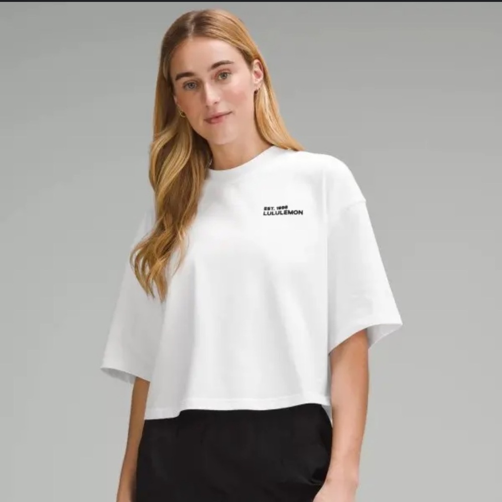 Lululemon Heavyweight Cotton Cropped Crew T-Shirt
